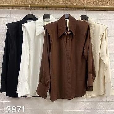 Elegantna ženska košulja sa dugim rukavima i skrivenom kopčanjem na lalafo.rs — 2 Elegantna ženska košulja sa dugim rukavima i skrivenom kopčanjem — 2