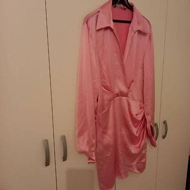 Prelepa Zara haljina - L velicine. Roze boje, satenska. Materijal nije na lalafo.rs — 5 Prelepa Zara haljina - L velicine. Roze boje, satenska. Materijal nije — 5