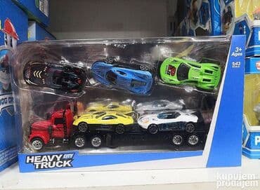 Toy Cars: Kamion Transporter sa 5 metalnih autića 🚛🚗 Kamion koji prenosi at lalafo.rs — 3 Toy Cars: Kamion Transporter sa 5 metalnih autića 🚛🚗 Kamion koji prenosi — 3