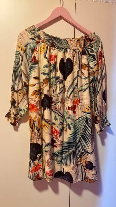 Springfield tunika, viskoza sa postavom, cvetna, rukavi 3/4 na lalafo.rs Springfield tunika, viskoza sa postavom, cvetna, rukavi 3/4