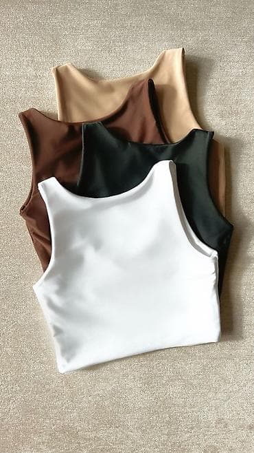 Crop top majica na bratele.Zara model. Bela,crna,braon,bež,svetlo na lalafo.rs — 1 Crop top majica na bratele.Zara model. Bela,crna,braon,bež,svetlo — 1