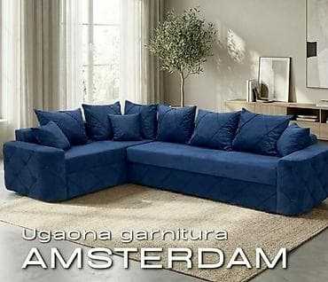 Ugaona garnitura AMSTERDAM - Moderan dizajn sa elegantnim prošivima na lalafo.rs Ugaona garnitura AMSTERDAM - Moderan dizajn sa elegantnim prošivima