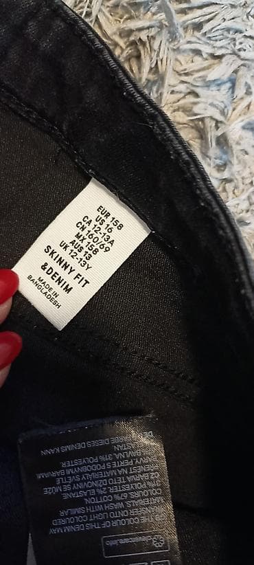 Farmerke helanke,uske, samo oprane, vel 12-13god, 158cm. H&m denim na lalafo.rs — 3 Farmerke helanke,uske, samo oprane, vel 12-13god, 158cm. H&m denim — 3