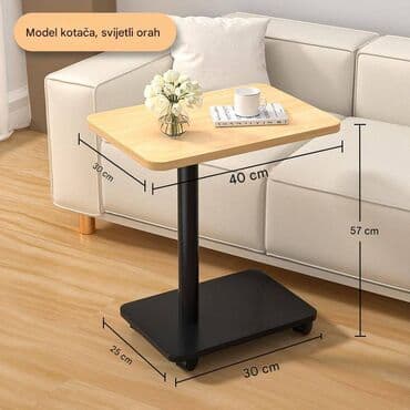 Pomoćni stočić na točkićima – model „svijetli orah” - Radna ploča: 40 na lalafo.rs Pomoćni stočić na točkićima – model „svijetli orah” - Radna ploča: 40