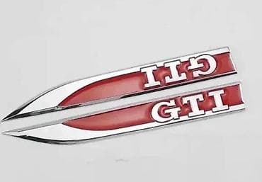 GTI bočne oznake/emblemi – set 2 komada - Dizajn: izduženi „blade” na lalafo.rs GTI bočne oznake/emblemi – set 2 komada - Dizajn: izduženi „blade”