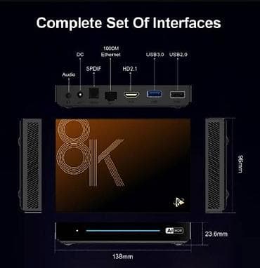 H96 MAX M9S-AISR- 8/128GB- RK 3576- 8 jezgara procesor- OS14 - NOV at lalafo.rs — 6 H96 MAX M9S-AISR- 8/128GB- RK 3576- 8 jezgara procesor- OS14 - NOV — 6
