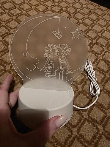 Noćna LED lampa sa akrilnim 3D pločama – dekorativno ambijentalno na lalafo.rs — 2 Noćna LED lampa sa akrilnim 3D pločama – dekorativno ambijentalno — 2