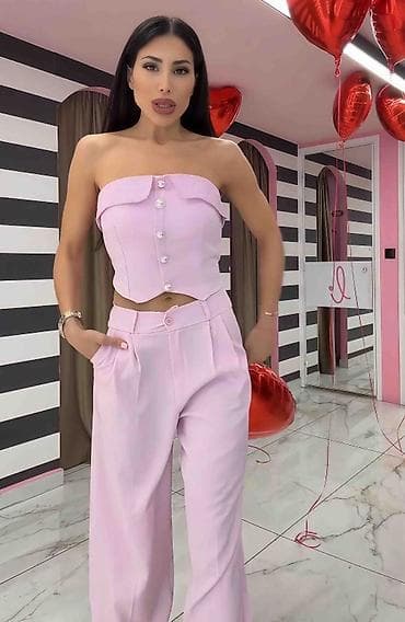 ✅Ženski komplet – strapless korset top i široke pantalone
✅3000 din na lalafo.rs ✅Ženski komplet – strapless korset top i široke pantalone
✅3000 din