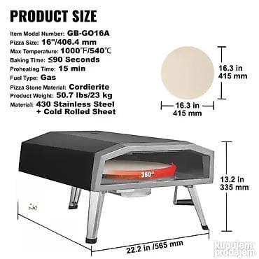 Electronics: Pica peć na gas cm – Outdoor 🍕 Prednosti Brzo vreme zagrevanja at lalafo.rs — 8 Electronics: Pica peć na gas cm – Outdoor 🍕 Prednosti Brzo vreme zagrevanja — 8