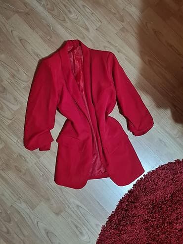 Novi crveni sako uni velicina, samo proban na lalafo.rs — 1 Novi crveni sako uni velicina, samo proban — 1