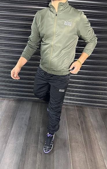 Muška jakna brenda BOSS Hugo Boss, dostupna u maslinasto zelenoj i na lalafo.rs — 1 Muška jakna brenda BOSS Hugo Boss, dostupna u maslinasto zelenoj i — 1