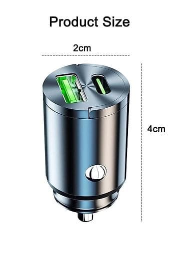 200W Mini Car Charger – Fast Charging 🚗⚡ • Podržava QC 3.0 & PD na lalafo.rs — 6 200W Mini Car Charger – Fast Charging 🚗⚡ • Podržava QC 3.0 & PD — 6