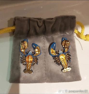 Earrings: GOODAFTERNINE minđuše – “Lobster/Jastog” motiv - Original brend at lalafo.rs — 4 Earrings: GOODAFTERNINE minđuše – “Lobster/Jastog” motiv - Original brend — 4