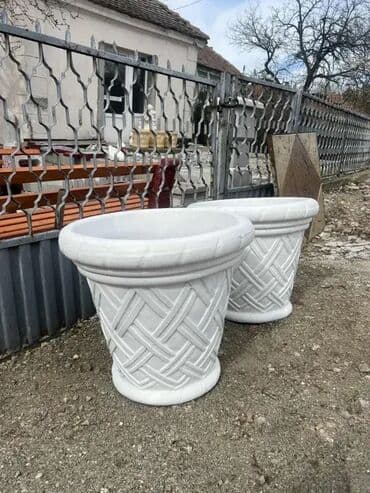 Zardinjera za cvece h60cm bela na lalafo.rs Zardinjera za cvece h60cm bela