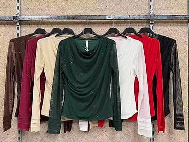 Elegantna ženska bluza od tanke, prozirne mrežaste tkanine sa sjajnim na lalafo.rs — 2 Elegantna ženska bluza od tanke, prozirne mrežaste tkanine sa sjajnim — 2