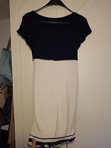 Ženska haljina, mornarski stil. - Kroj: uska silueta koja prati na lalafo.rs — 3 Ženska haljina, mornarski stil. - Kroj: uska silueta koja prati — 3