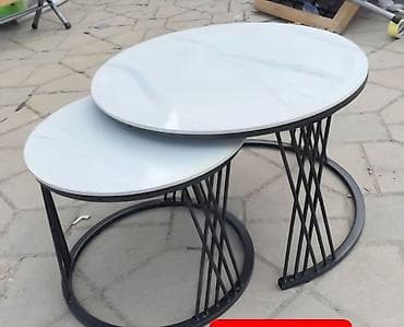 Antique Club Tables: Set klub stolova – 2 komada - Dizajn: moderni „nesting“ set okruglih at lalafo.rs — 1 Antique Club Tables: Set klub stolova – 2 komada - Dizajn: moderni „nesting“ set okruglih — 1