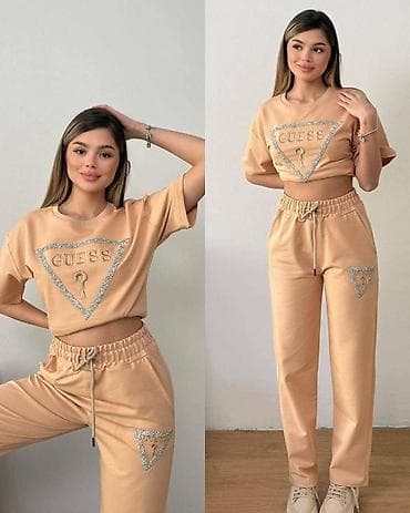 Damski dvodelni komplet – majica i trenerka - Model: ležerni set sa na lalafo.rs Damski dvodelni komplet – majica i trenerka - Model: ležerni set sa