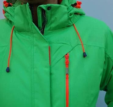 Zimska/ski jakna – neon zelena sa narandžastim detaljima - Dizajn na lalafo.rs Zimska/ski jakna – neon zelena sa narandžastim detaljima - Dizajn