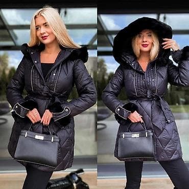 🔥Ženska topla zimska jakna sa krznom i kapuljacom- crna S M L XL na lalafo.rs — 3 🔥Ženska topla zimska jakna sa krznom i kapuljacom- crna S M L XL — 3