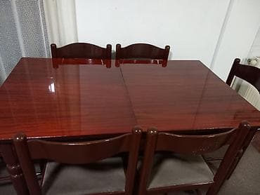 Kids' furniture: Trpezarijski set – drveni sto na razvlačenje + 6 stolica Na prodaju at lalafo.rs — 8 Kids' furniture: Trpezarijski set – drveni sto na razvlačenje + 6 stolica Na prodaju — 8