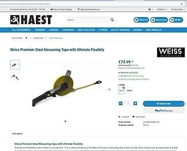 WEISS Premium čelična merna traka – „Ultimate Flexibility“ - na lalafo.rs WEISS Premium čelična merna traka – „Ultimate Flexibility“ -