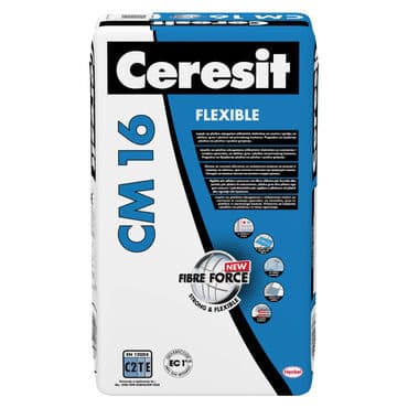 CERESIT CM 16 FLEXIBLE je fleksibilni lepak za keramiku, idealan za na lalafo.rs CERESIT CM 16 FLEXIBLE je fleksibilni lepak za keramiku, idealan za