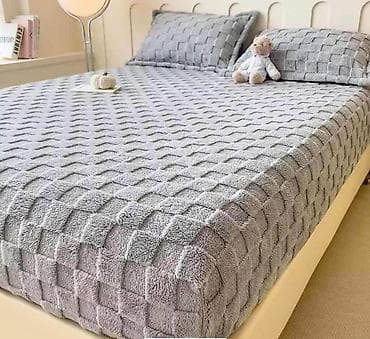 Plišana presvlaka/štitnik za dušek sa jastučnicama - Materijal na lalafo.rs — 6 Plišana presvlaka/štitnik za dušek sa jastučnicama - Materijal — 6