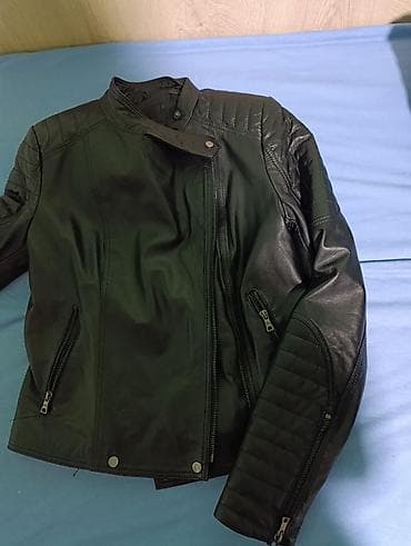 Ženska kožna jakna u biker stilu – crna - Materijal: prirodna koža na lalafo.rs — 10 Ženska kožna jakna u biker stilu – crna - Materijal: prirodna koža — 10