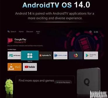 Android 14 Smart TV Box 8K Android 14 Smart TV Box 8K RAM 4GB ROM na lalafo.rs — 8 Android 14 Smart TV Box 8K Android 14 Smart TV Box 8K RAM 4GB ROM — 8