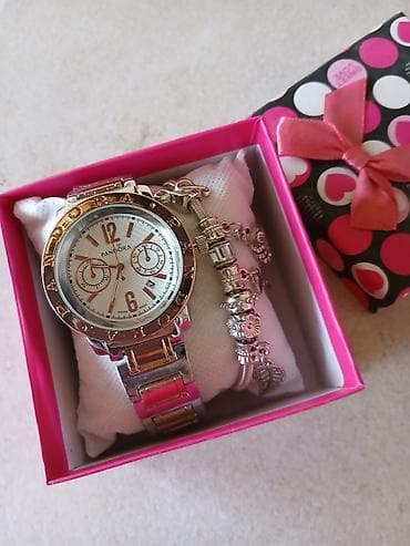 Damski set sat Pandora i narukvica u poklon kutiji. - Sat Pandora na lalafo.rs Damski set sat Pandora i narukvica u poklon kutiji. - Sat Pandora