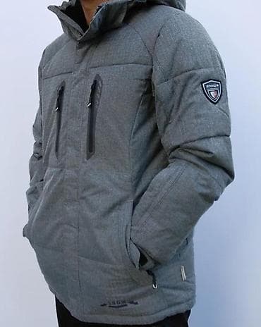 Outerwear: Muška zimska jakna – siva, sa kapuljačom - Topla, podstavljena zimska at lalafo.rs — 4 Outerwear: Muška zimska jakna – siva, sa kapuljačom - Topla, podstavljena zimska — 4