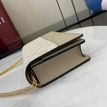 Torba preko ramena sa lancem – bež/ekri kombinacija - Materijal na lalafo.rs — 2 Torba preko ramena sa lancem – bež/ekri kombinacija - Materijal — 2