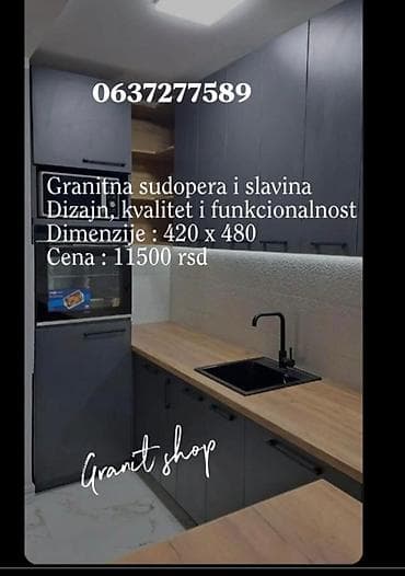 Granitne kuhinjske sudopere sa slavinama – moderan dizajn, kvalitet i na lalafo.rs — 1 Granitne kuhinjske sudopere sa slavinama – moderan dizajn, kvalitet i — 1