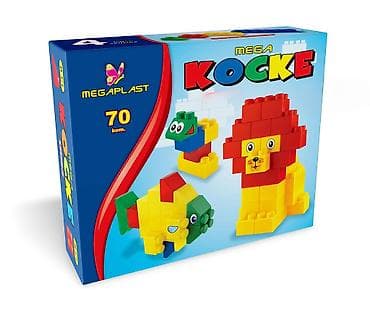 Mega Kocke – Megaplast, set od 70 komada - Velike, šarene plastične na lalafo.rs Mega Kocke – Megaplast, set od 70 komada - Velike, šarene plastične