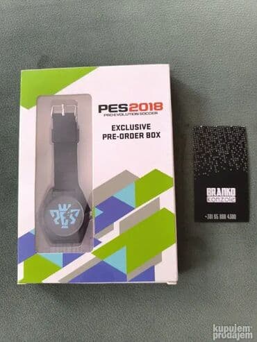 Specijalni poklon sat koji se dobijao pri Pre-orderu PES18 igre. Novo na lalafo.rs Specijalni poklon sat koji se dobijao pri Pre-orderu PES18 igre. Novo