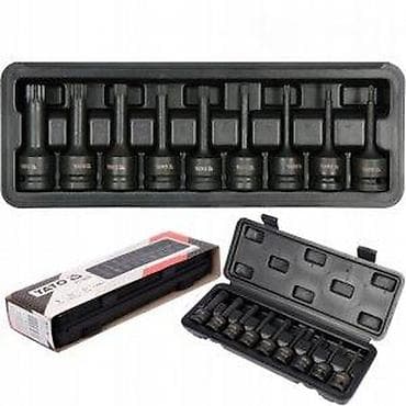 Tools & Equipment: YATO set dugih udarnih nasadnih bitova – spline/M-tip - Profesionalni at lalafo.rs — 2 Tools & Equipment: YATO set dugih udarnih nasadnih bitova – spline/M-tip - Profesionalni — 2