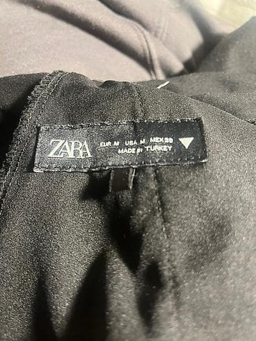 ZARA ženske pantalone – model sa širokim nogavicama - Boja: crna - na lalafo.rs — 2 ZARA ženske pantalone – model sa širokim nogavicama - Boja: crna - — 2