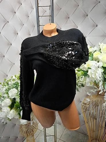 Ženski džemper sa bogatom ručnom aplikacijom S, M, L - Model: pleteni na lalafo.rs — 2 Ženski džemper sa bogatom ručnom aplikacijom S, M, L - Model: pleteni — 2