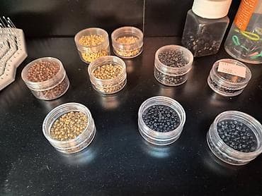 Mikro perle/čaure za ekstenzije kose – više boja i veličina - Tip na lalafo.rs — 1 Mikro perle/čaure za ekstenzije kose – više boja i veličina - Tip — 1