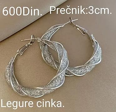 PRELEPE ALKE OD LEGURE CINKA SA SJAJNIM MREŽASTOM DEKORACIJOM na lalafo.rs — 3 PRELEPE ALKE OD LEGURE CINKA SA SJAJNIM MREŽASTOM DEKORACIJOM — 3