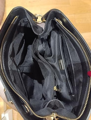 Crna kozna torba – TT Bagatt - Materijal: spolja kombinacija glatke at lalafo.rs — 2 Crna kozna torba – TT Bagatt - Materijal: spolja kombinacija glatke — 2