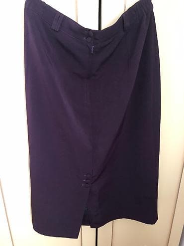 Nova ljubičasta suknja sa postavom, ravan kroj na lalafo.rs — 2 Nova ljubičasta suknja sa postavom, ravan kroj — 2