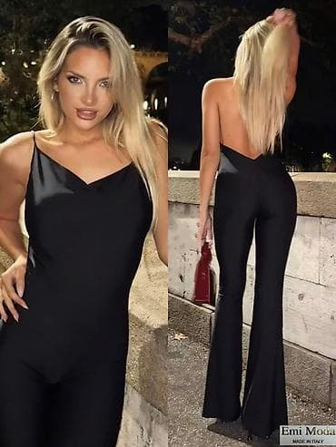 💫Ženski elegantni kombinezon - Model: uski kroj sa zvonastim na lalafo.rs — 5 💫Ženski elegantni kombinezon - Model: uski kroj sa zvonastim — 5