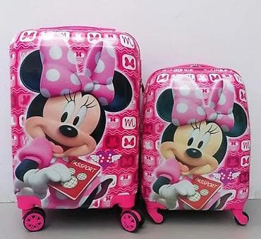 Backpacks, bags and suitcases: Set dečijih kofera sa motivom Mini Maus, idealan za putovanja. Koferi at lalafo.rs — 4 Backpacks, bags and suitcases: Set dečijih kofera sa motivom Mini Maus, idealan za putovanja. Koferi — 4