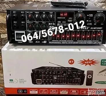 Bluetooth kvalitetno pojačalo za karaoke – Top model AKCIJA na lalafo.rs — 4 Bluetooth kvalitetno pojačalo za karaoke – Top model AKCIJA — 4