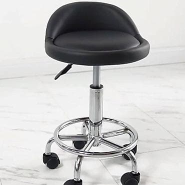 Office Furniture: Podesiva rotirajuća stolica na točkićima – crna - Ergonomsko sedište at lalafo.rs — 5 Office Furniture: Podesiva rotirajuća stolica na točkićima – crna - Ergonomsko sedište — 5