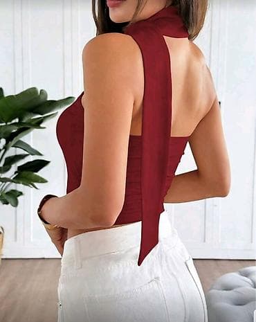 Women's Clothing: Majica top sa trakom koja se obavija oko vrata.Sa at lalafo.rs — 6 Women's Clothing: Majica top sa trakom koja se obavija oko vrata.Sa — 6
