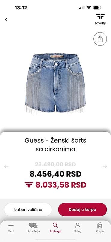 GUESS original sorts Velicina odgovara S i manjem M Novo Plaćen na lalafo.rs GUESS original sorts Velicina odgovara S i manjem M Novo Plaćen