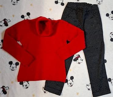 Benetton original pantalone satenske svečane sa šarom ugraviranom vel na lalafo.rs — 1 Benetton original pantalone satenske svečane sa šarom ugraviranom vel — 1